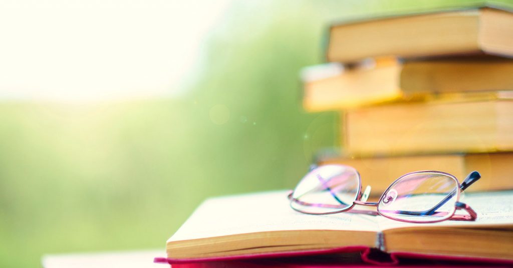 Open books belonging to someone studying a new language